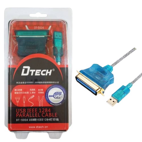 [6945279500346] Cable USB a paralelo DTECH de 1,8 m, modelo DT-5004 — galería 1