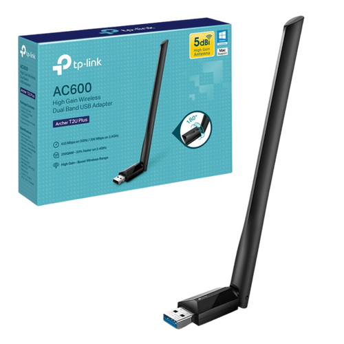 [840030700033] Adaptador USB TP-Link Archer T2U Plus de Doble Banda AC600 — galería 1