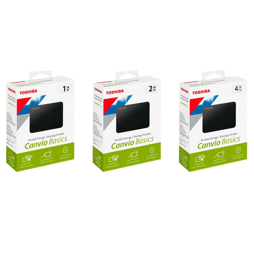 Discos Duros Externos Toshiba Canvio Basics 1TB, 2TB y 4TB