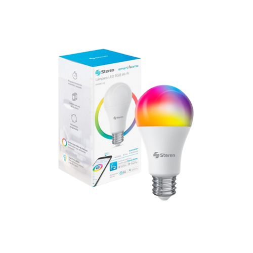Foco LED Steren Wi-Fi RGB+W Multicolor de 10 W